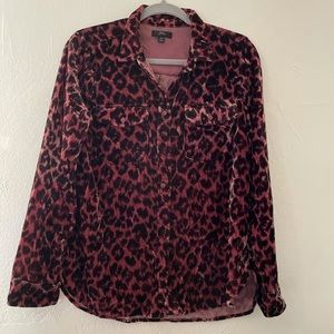 Leopard J Crew button up